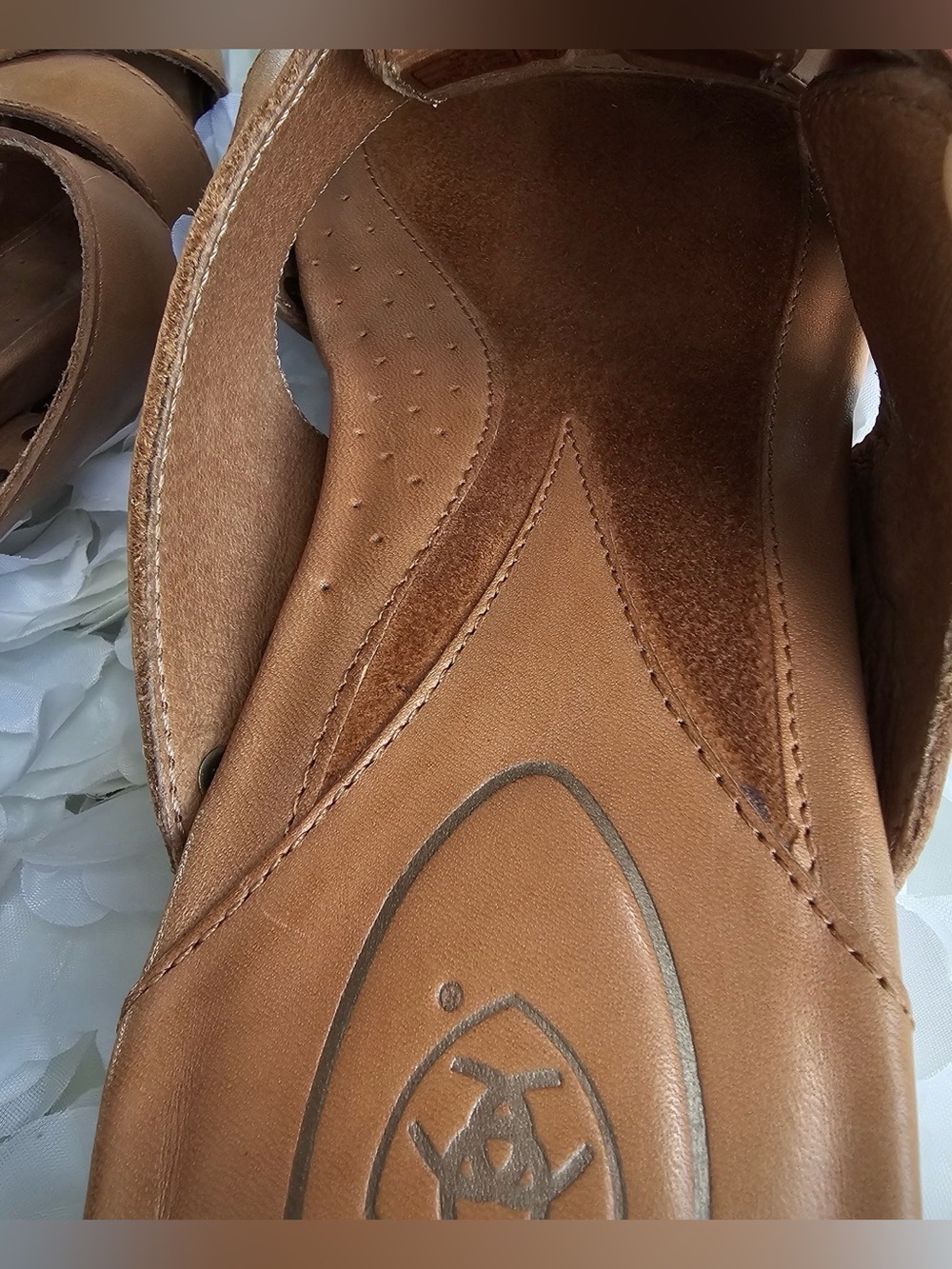 Ariat Sandals Womens Brown Leather Shoes Size 11 B - Picture 6 of 9